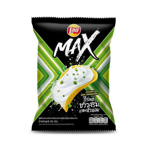 lays Max ຊາວຄີມ ຫົວຫອມ 48 g