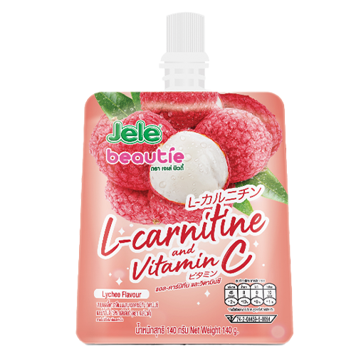 Jele Beautie L-Carnitine and Vitamin C Lychee Flavor 140g 1x3x12