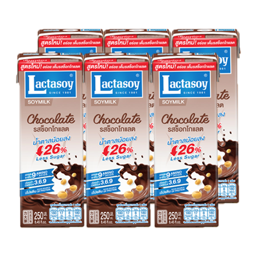 Lactasoy Soy Milk UHT Chocolate Flavored 250ml 1x6