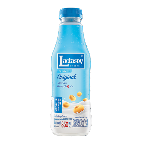 Lactasoy Prompt Soy Milk UHT Plain Sweetened 350ml