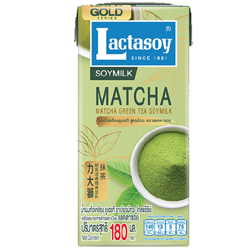 I1 Lactasoy Gold Series Soy Milk UHT Matcha Green Tea 180ml