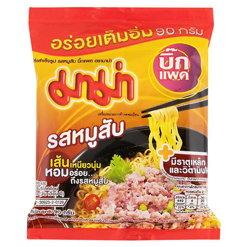 Mama Instant Noodles Minced Pork Flavour Big Pack 95g 1x24