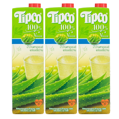 Tipco Aloe Vela and Grape Juice 1000ml 1x3