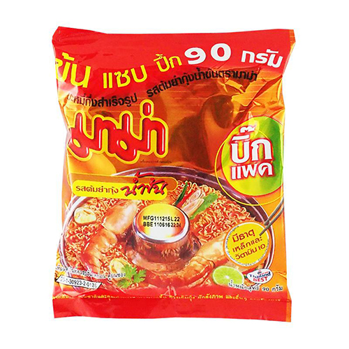 Mama Instant Noodles Shrimp Creamy Tom Yum Flavour Big Pack 95g 1x24x6