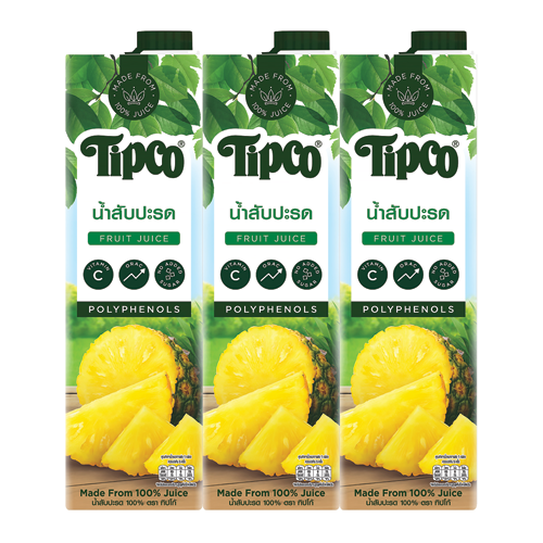 Tipco Pineapple Juice 1000ml 1x3