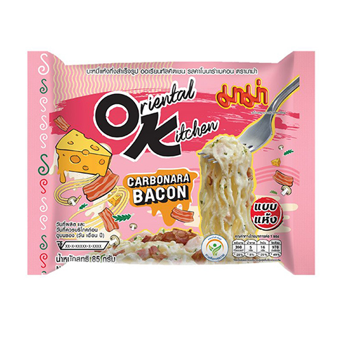 Mama Oriental Kitchen Instant Noodles Carbonara Bacon Flavour 85g