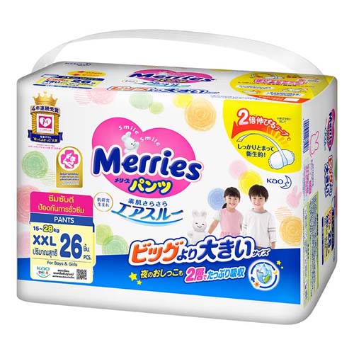 Merries Baby Diaper Pants Size XXL 15-28Kg 26pcs