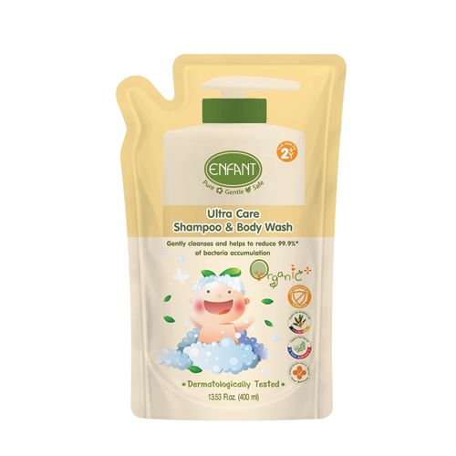 Enfant Ultra Care shampoo and body wash refill 2Y 400ml