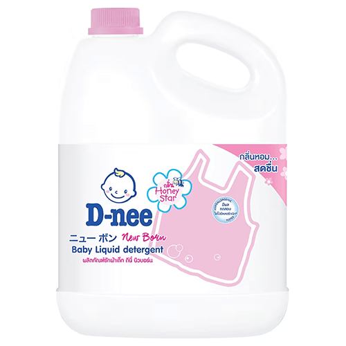 D Nee Liquid Baby Detergent Honey Star Pink 3000ml