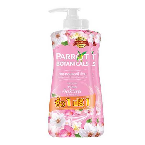 Parrot Botanicals Shower Cream  Sakura Fragrance  500ml 1+1  Sakura