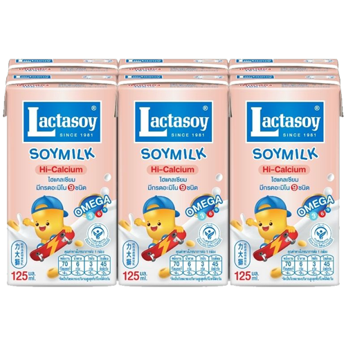 Lactasoy Poy Milk UHT J 125ml 1x6