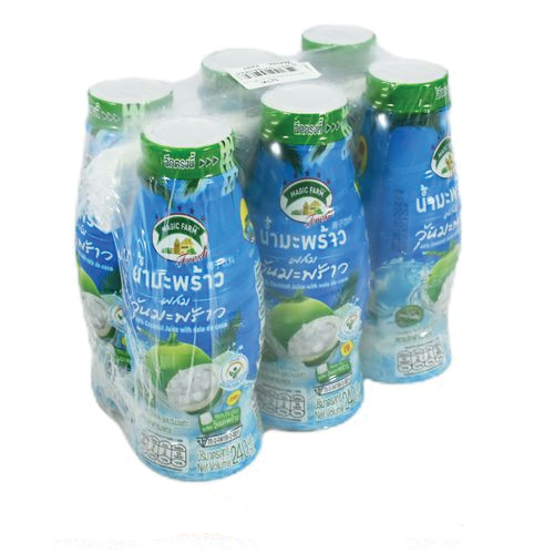 Magic Farm Coconut Juice Mixed Nata De Coco 240ml 1x6