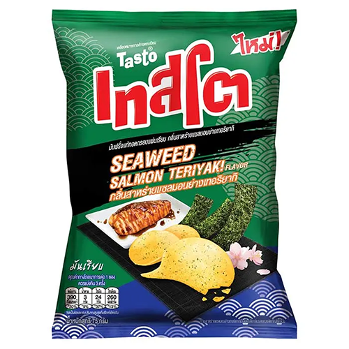 Tasto Potato Chip Salmon Teriyaki Flavored 52g