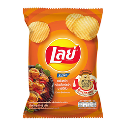 I1 Lay's Rock Ridged Potato Chips Extra Barbecue Flavor 42 g / (단위)