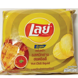 Lay's Ridged Potato Chips Hot Chili Squid Flavor 13g / (단위)