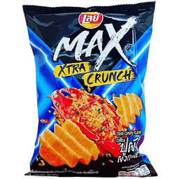 Lay's Max Ridged Potato Chips Crab Curry Flavor 48g / (Unit)