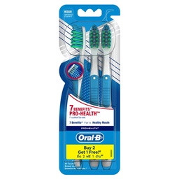 Oral B Pro Health Benefits 3 Toothbrushes / (Unit)