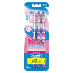 Oral-B Ultrathin Gentle Gum Care 3 Toothbrushes 1X6 / (Pack)