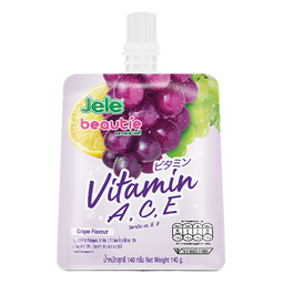 Jele Beautie Vitamin A, C, E Grape Flavor 140g / (Unit)