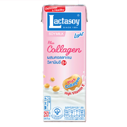 Lactasoy Light Soy Milk UHT Collagen Fiber 250ml / (件)