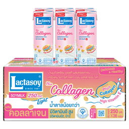 Lactasoy Poy Milk UHT Collagen Fiber 250ml 1x6x6 / (Box)