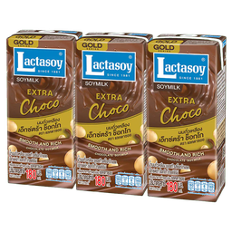 I1 Lactasoy Gold Series Soy Milk UHT Chocolate 180ml 1x3 / (Pack)