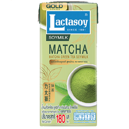 I1 Lactasoy Gold Series Soy Milk UHT Matcha Green Tea 180ml / (件)