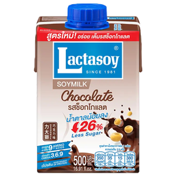 Lactasoy Soy Milk UHT Chocolate Flavored 500ml / (Unit)