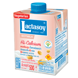 Lactasoy Soy Milk UHT Hi-Calcium 500ml / (Unit)