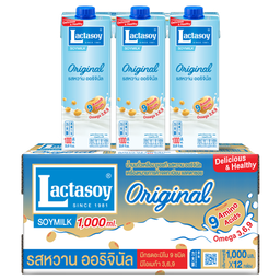 Lactasoy Poy Milk UHT Sweet Flavored 1000ml 1x12 / (Box)