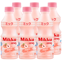 DeeDo Mikku Fruit Juice Peach Flavoured with Yoghurt 300 ml 1x6 / (Pack)