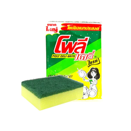 Poly Daily-Brite Scourer Pad with Sponge 6.5 x 8.3cm / (Unit)