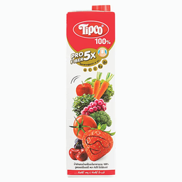 Tipco Profiber Mixed Vegetable and Fruit Juice Cherry Berry Formula 1000ml / (หน่วย)