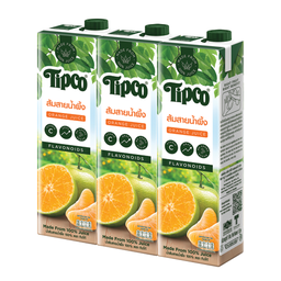 Tipco Sai Nam Phueng Orange Juice 1000ml 1x3 / (Pack)