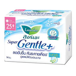 Laurier Sanitary Super Gentle Plus Wings 25cm. 14p / (件)