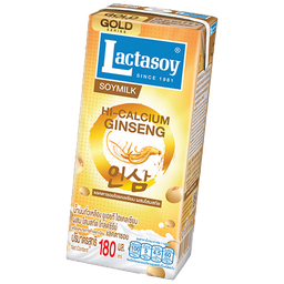 I1 Lactasoy Gold Series Soy Milk UHT Ginseng 180ml / (หน่วย)