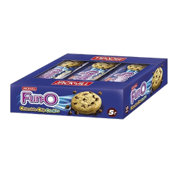 Fun O ຟັນໂອ 5B ຟ້າຊິບ 25g choco chip 1x12 / (Pack)