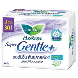 ®Laurier Super Gentle Plus Night Wing 6p 30cm / (หน่วย)