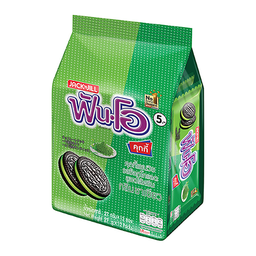 Jack&Jill Fun-O Sandwich Cookies Cream Green Tea 27g 1x12 / (Pack)