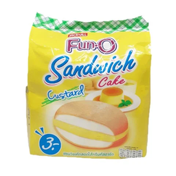 Jack&Jill Fun-O Sanwich Cake Cream Custard 13g 1x12 / (Pack)