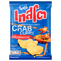 Tasto Potato Chips Crab Curry Flavored 46g / (หน่วย)