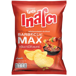 Tasto Potato Chips Barbecue Max Flavored 69g / (หน่วย)