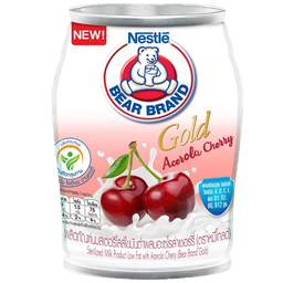 Bear Brand Gold Low Fat Sterilized Milk with Acerola Cherry 140ml. / (Unit)